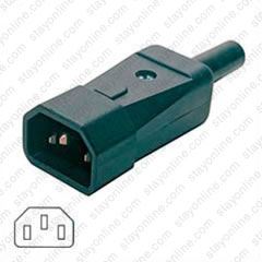 AC Connector IEC 60320 C13 Female 10 Amp Straight Entry VDE