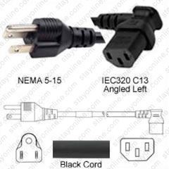 thumbnail image 2 of KNTK 6ft Heavy Duty Power Cord – NEMA 5-15P To C19, 14 AWG, 15A 125V SJT, Black 2 of 3