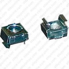 RACKGOLD M5 SLIDE-ON CAGE NUTS – 25 PACK, USA MADE ZINC PLATED FOR 2-POST TELCO & 4-POST SERVER RACKS