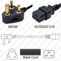 Japan L6-30 Male Plug to IEC320 C19 Connector 3.0 Meters